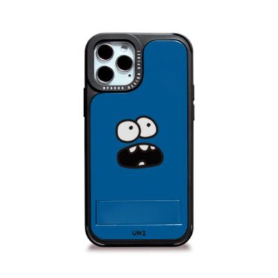【Korean Phone Case】 Blue Coward Friends Dparks Card Pocket Anti Shock Protective Bumper Case for Compatible for iPhone SAMSUNG 12 Pro mini Max 11 pro max xs xr se2 NOTE20 S20 21 10 Couple case jk