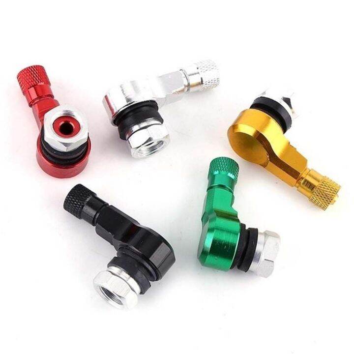 ZEROINS Durable CNC 90 Degree Angle Metal Tyre Valve Valve Adaptor