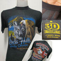 เสื้อผ้าบางฮาเลย์ Harley-Davidson ผ้ามุ้งบางใส่สบาย สไตล์วินเทจ ป้ายVintage 3D EMBLEM [ S M L XL ]