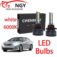 New หลอดไฟหน้า LED 9V-24V สําหรับ Hyundai Sonata YF Year 2010 To 2014 (2 ชิ้น)