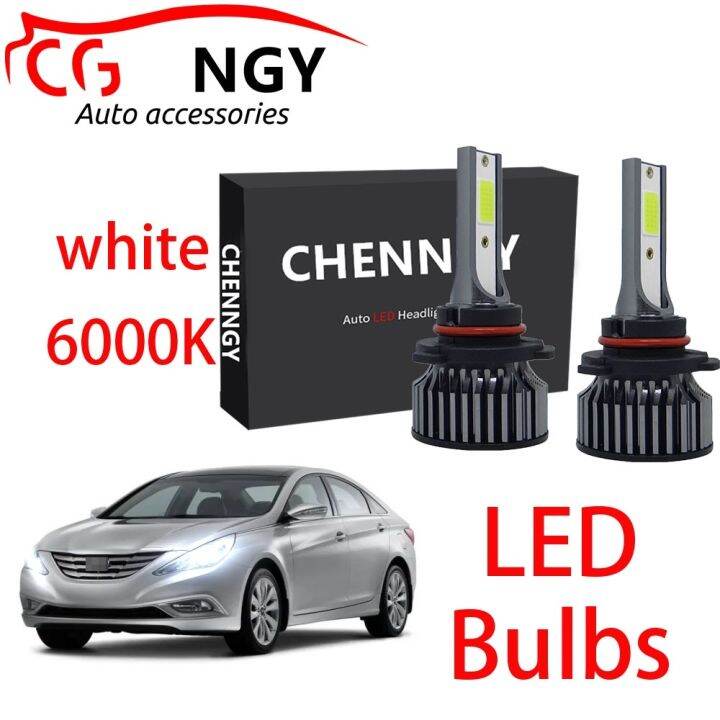 หลอดไฟหน้า-led-9v-24v-สําหรับ-hyundai-sonata-yf-year-2010-to-2014-2-ชิ้น-รับประกัน-24-เดือน