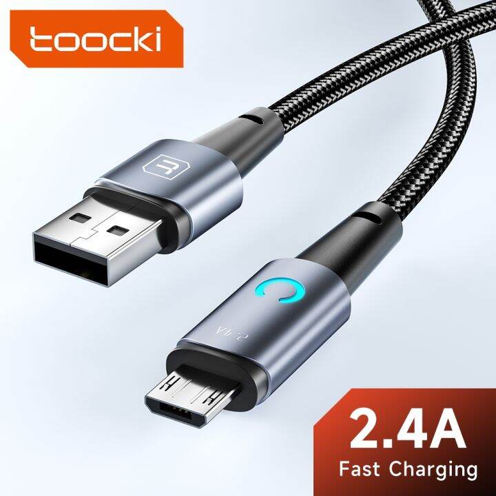 toocki-สายไมโคร-usb-ยาว3ม-2ม-สายสายชาร์จ-usb-ไมโครอะลูมินัมอัลลอยสำหรับ-realme-เรดหมี่หัวเว่ย-xiaomi