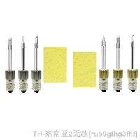 hk▥▽✼  3PCS Welding Soldering Tips Threaded With Cleaning Sponge E10 Interface