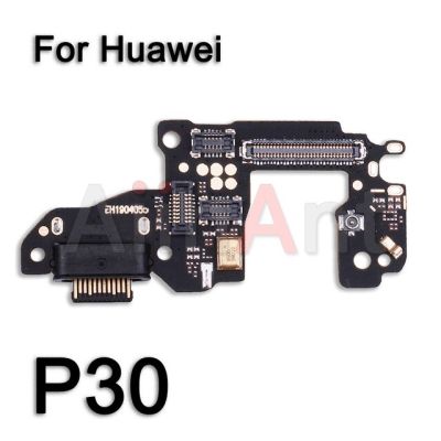 ตัวเชื่อมพอร์ตบอร์ดที่ชาร์จยูเอสบีไมค์แท่นชาร์จ Pcb Huawei P30สายเคเบิ้ลยืดหยุ่นสำหรับ P40โปร P8 P9 P10ไลท์2017พลัสชิ้นส่วนโทรศัพท์