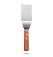 ด้ามไม้ Heavy Duty Hamburnerspatula With Cutting Edge, 2.95-Inch Wide Blade, 11.5-Inch BBQ Tools