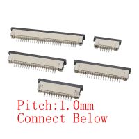 10Pcs/lot FPC FFC Flat Cable Connector 1mm Pitch Flexible Cables Socket 4P 6P 8P 10P 12P 14P 16P 18P 20P 24P 26P 30P 32Pin