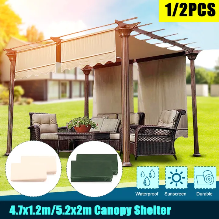 Patio Pergola Canopy Replacement Cover Outdoor Garden Yard 200g UV30
