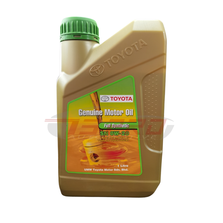 Toyota Genuine 0W-20 0W20 API SN Engine Oil (1L) - Fully Synthetic ...
