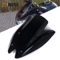 แผ่นกระจกบังลมหน้าฟองน้ำสองชั้นบังลมสีดำใสสำหรับ Kawasaki Z1000 2010 2011 2012 2013 Z 1000