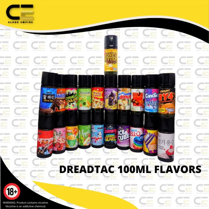 DREADTAC FREEBASE 100 LEGIT!! 3mg 100ML Lazada PH