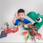 Balo kèm bộ đồ chơi khủng long cho bé Thingkids