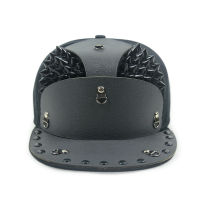 GBCNYIER Armor Flat Brim Baseball Cap High Quality Warrior Hat Fashion Rivets Hip Hop Visor Hipster Street Cool Hats