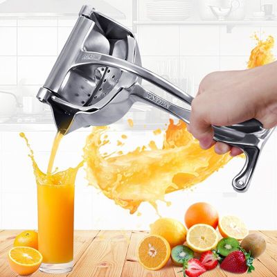 ที่คั้นน้ำผลไม้แบบแมนนวลเครื่องคั้นมะนาวทับทิมเครื่องคั้นน้ำส้มความดันด้ามจับสแตนเลสอุปกรณ์ในครัว