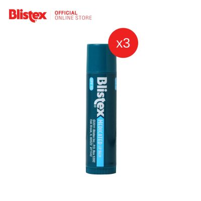 (แพ็ค 3) Blistex Regular Lip SPF15 Quality from USA ลิปบาล์มบำรุงริมฝีปาก ไร้สี ไร้กลิ่น เย็นสดชื่น เพิ่มความชุ่มชื้นให้ริมฝีปาก 4.25 g