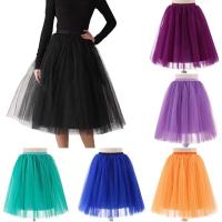 7 Layers Tulle Skirt Girls Fashion Lolita Ball Gown Tutu Skirts A-line Skirt Sweet Party ticoat European American Hot Dress