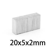 10/20/50/100/150/200PCS 20x5x2 Strong Block Magnets N35 Permanent Neodymium Magnet 20x5x2 Rectangular Rare Earth Magnet 20x5x2mm