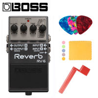 Boss RV-6 Audio Digital Reverb Pedal with 8 Reverb Modes, Expression Pedal Input, with Picks, Polishing Cloth and Strings Winder