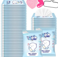 ⚡FLASH SALE⚡♡พร้อมส่ง Oxilim ???? Baby Wipes ทิชชูเปียกขนาดพกพา สูตรน้ำ อ่อนโยนต่อผิวเด็ก (20 pieces)