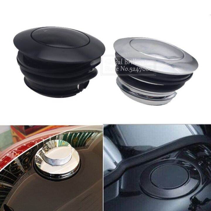Pop Up Motorcycle Gas Cap ScrewIn Flush Mount Fuel Tank Gas Cap Cove