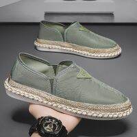 Men Shoes 2023 Fisherman Shoes New Summer Casual Sneakers Male Trend Canvas Driving Slip-On