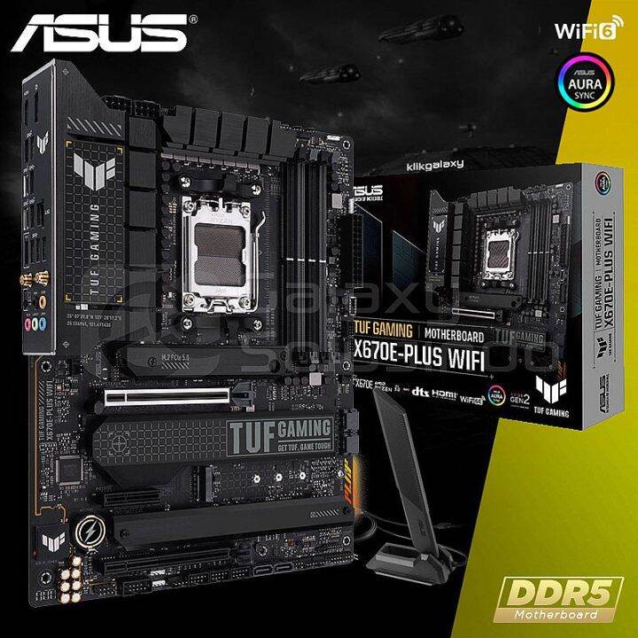 ASUS TUF X670EPLUS Gaming Wifi AMD AM5 X670 DDR5 Motherboard Lazada