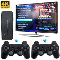 4K HD M8คอนโซลวิดีโอเกม2.4G ไร้สาย10000เกม64GB R Mini Classic Gaming Gamepads Family Controller สำหรับ PS1 Gba