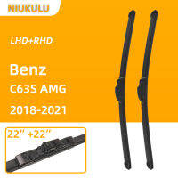 Car Windscreen Windshield Wiper Blades For Benz C63S AMG 2018-2021 22"+22" Hybrid Car Rubber Wiper Accessories