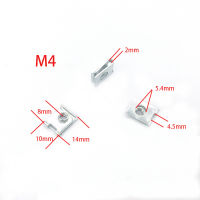 ???3-3% 10ชิ้นคลิปไขควงรูปตัวยูสำหรับ M4 M5 M6สกรูรถจักรยานยนต์ป้องกันสนิมป้องกันสายรัดข้อมือแบบหัวเข็มขัดแผ่นเหล็ก