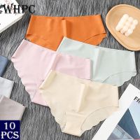 10PCS/Lot Womens Ruffles Underwear Set 10pcs Female Panties Lot of 10 Units Kit Briefs 10 Pieces Wholesale Seamless Panty Set