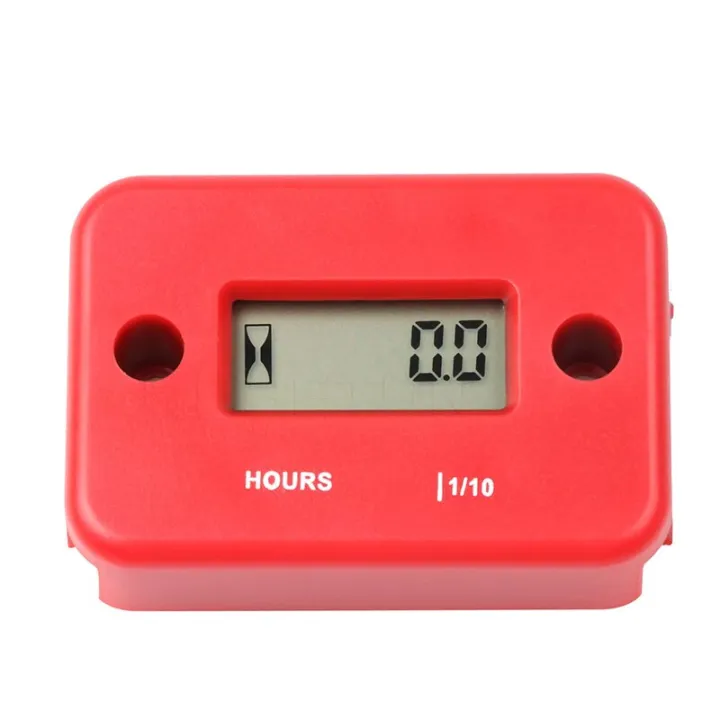 Waterproof Digital Hour Meter LCD Display Portable Engine Gauge Hour