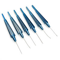 Capsulorhexis Forceps Ophthalmic Gripping Forceps Serrated Forceps 20G 23G Retinal Titanium Micro Surgical Instruments