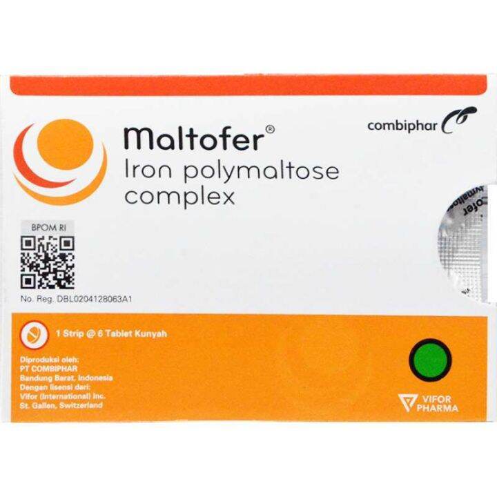 Maltofer Strip Isi 6 Tablet Kunyah | Lazada Indonesia