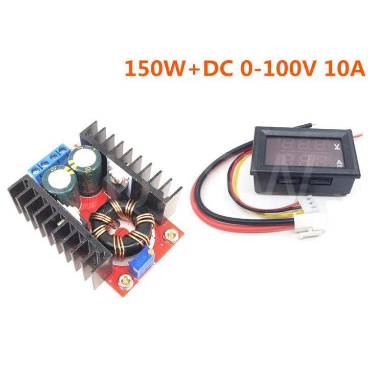 worth-buy-dc-9a-300วัตต์150วัตต์เพิ่มแปลง-s-tep-down-บั๊กแปลงโมดูลพลังงาน-dc-0-100โวลต์10a-ดิจิตอลโวลต์มิเตอร์แอมมิเตอร์จอแสดงผลแบบ-dual