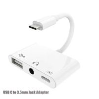 USBC Adapter USB Type C To 3.5Mm Headphone Jack USB Camera Reader Plug OTG Adapter Type C Splitter Charging The Phone For Xiaomi