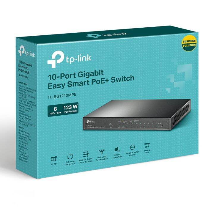 tp-link-sg1210mpe-10-port-gigabit-easy-smart-and-l2-managed-poe-switch-with-8-port-poe-ประกันศูนย์-lifetime-warranty