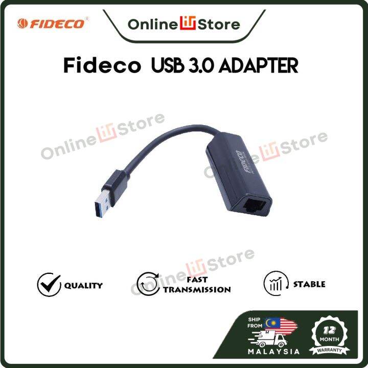 Fideco usb 3 0 to lan adapter lazada