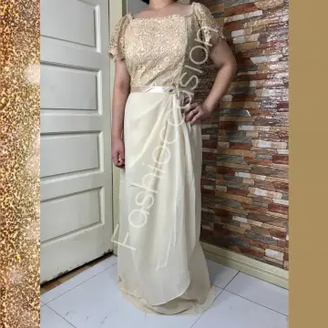 Gown designs for wedding principal sponsors plus on sale size