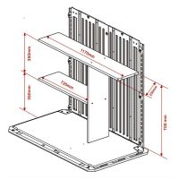 MORESPACE อุปกรณ์เสริมชั้นพลาสติกสำหรับตู้เก็บของ กล่องเก็บของ บ้านเก็บของ ที่เก็บของกลางแจ้งสำเร็จรูป รุ่น MS-CA001-1 (ชั้นสำหรับตู้ MS-SC003)