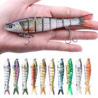 Minnow Luya Fishing Lure Multi-section 13.7CM/27G 8 Segme ABS Full Swimming Layer Hard Artificial Spinning Tackle Bionic BaitLures Baits