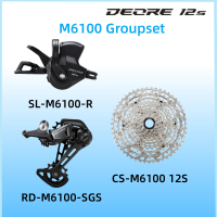 Original DEORE M6100 1X12ความเร็ว Groupset Shifter SL-M6100-R ด้านหลัง Derailleur RD-M6100-SGS M6100 10-51T สำหรับ MTB จักรยาน