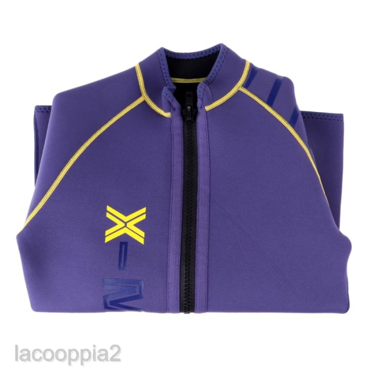 lacooppia2-mens-3mm-neoprene-wetsuits-jacket-top-front-zip-wakeboard-scuba-diving-wet-suit