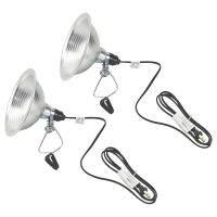 Glass Container Silver 8.5 Inch Aluminum Reflector 150 Watt 2PK Reptile Pet Lampshade Heat Lamp