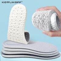 【YF】 Latex Sport Insoles Soft High Elasticity Shoe Pads Breathable Deodorant Shock Absorption Cushion Arch Support Orthopedic