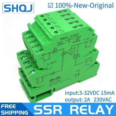 5PCS MRA-23D2 Mini 6.2mm 2A Input: 3-32V DC Solid State Relay Relay Module Electrical Circuitry Parts