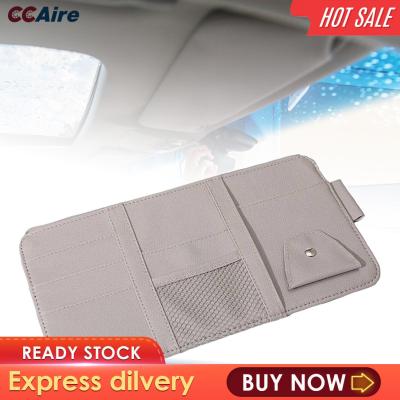 CCAire อุปกรณ์จัดระเบียบกระบังแสงอัตโนมัติสำหรับบัตรปากกากุญแจแว่นตากระเป๋าจัดระเบียบเก็บของไม่มีซิปสีเทา