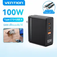 Vention 100w charger USB C หัวชาร์จเร็ว Fast charger iPhone แดปเตอร์ชาร์จ PD usb charger type c adapter for MacBook Air iPad Samsung Galaxy iPhone Wall Chargers ต้าชาร์จเร็ว หัวชาร์จโทรศัพท์ gan charger