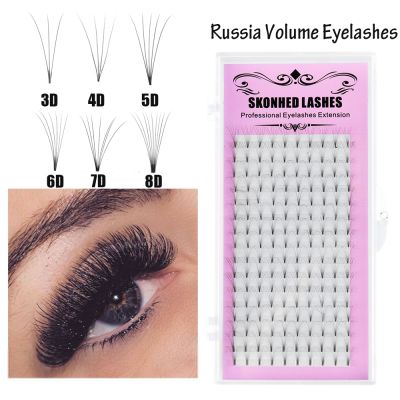 Hot sale Premade Russian Volume Fans 3D 10D 0.07mm Mink Eyelashes short Stem C/D curl Lash Pre made Eyelash Extensions Supplies