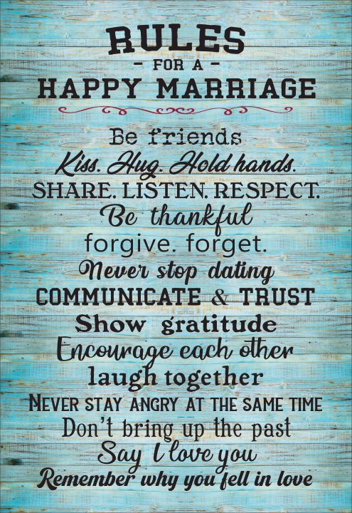 rules for a happy marriage quotes