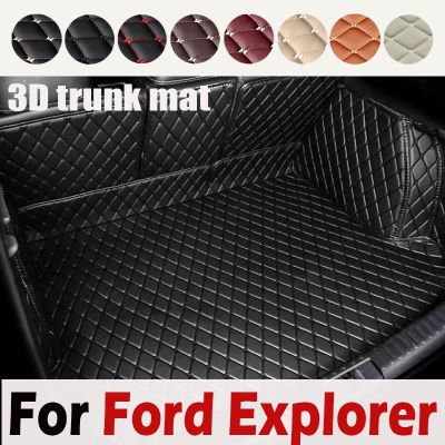 Car Accessories Trunk Mats Protection Leather Mat Catpet Interior Cover Part Auto Styling For Ford Explorer 2020 2021 2022
