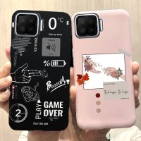 เคสสำหรับ OPPO F17 / Oppo F17 Pro ดีไซน์ใหม่2023ฝาครอบซิลิโคนนิ่มมีภาพวาดสำหรับ OPPOF17 F 17Pro Sarung Dof